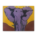 “Let’s Talk About it” Purple Elephant in the Room Matte Canvas, Stretched, 1.25"