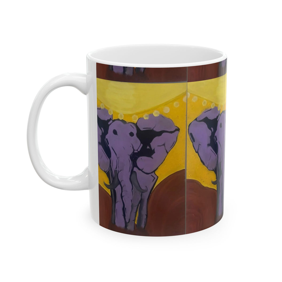 Lets Talk About It" Ceramic Mug —  Art Coffee Cup (11oz & 15oz)
