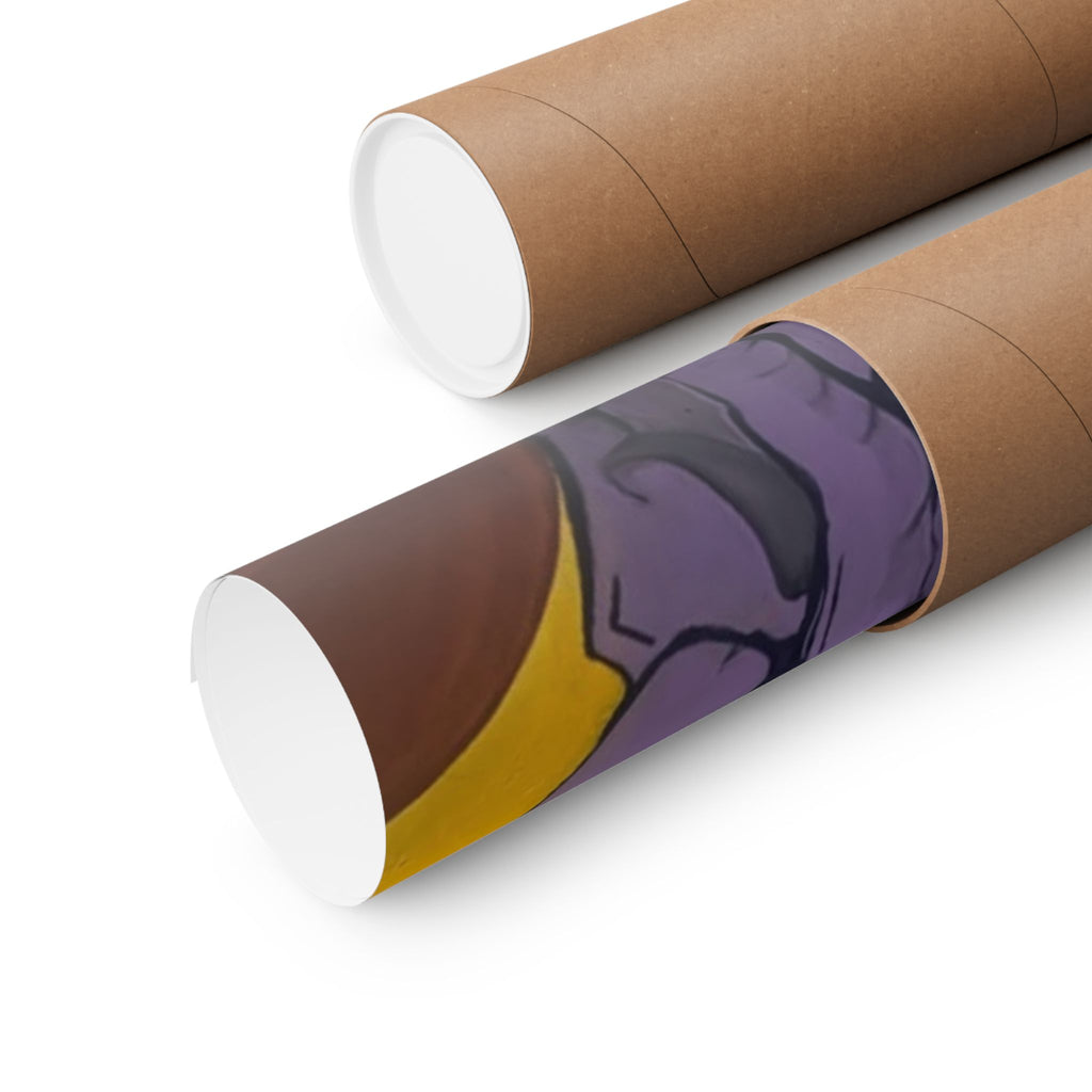 "Let's Talk About It" the Purple Elephant in the Room Vertical Posters