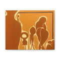 “All In the Family” Abstract Canvas Art – Surreal Face Stretched Canvas